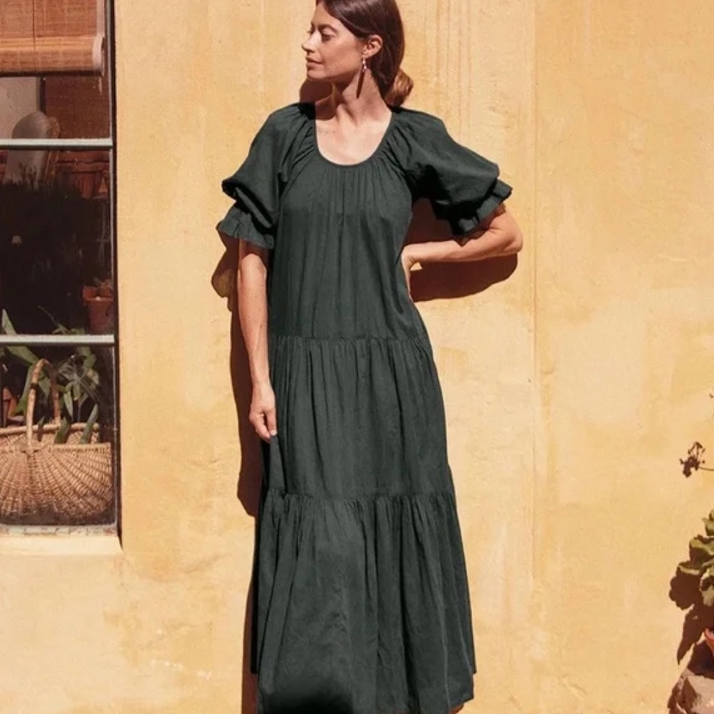 Daughters of India Sahana Gown - Emerald - Small